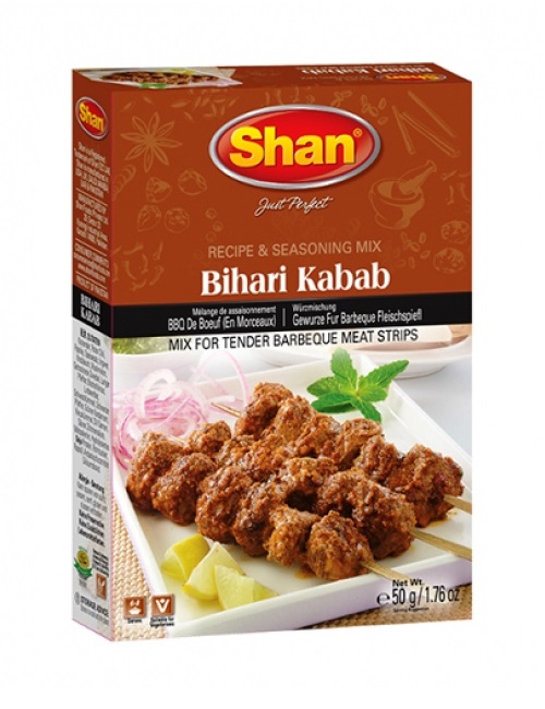 Mix di spezie per spiedini Bihari Kabab - Shan 50g.